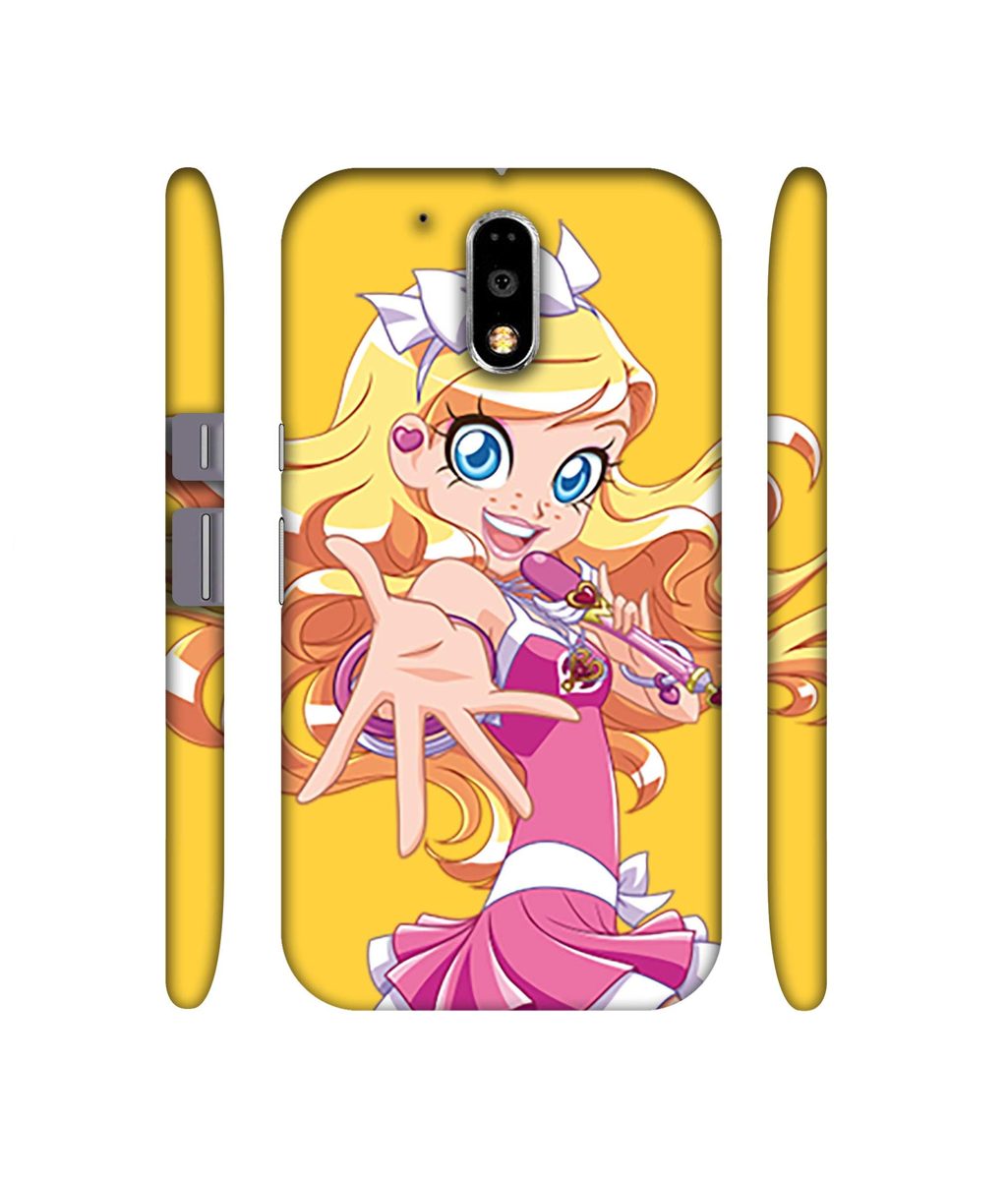 Amazon Brand - Solimo Designer Singing Girl Vector 3D Printed Hard Back Case Mobile Cover for Motorola Moto G4 Plus