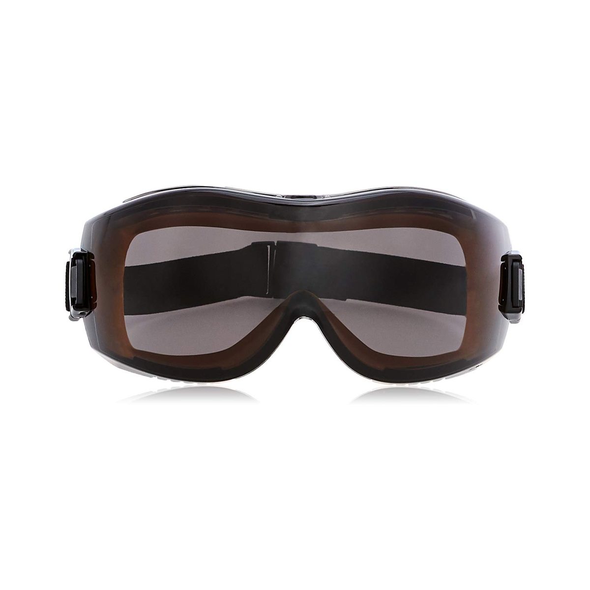 AmazonBasics Safety Goggle, Anti-Fog, Smoke Lens and Elastic Headband, 12-Count
