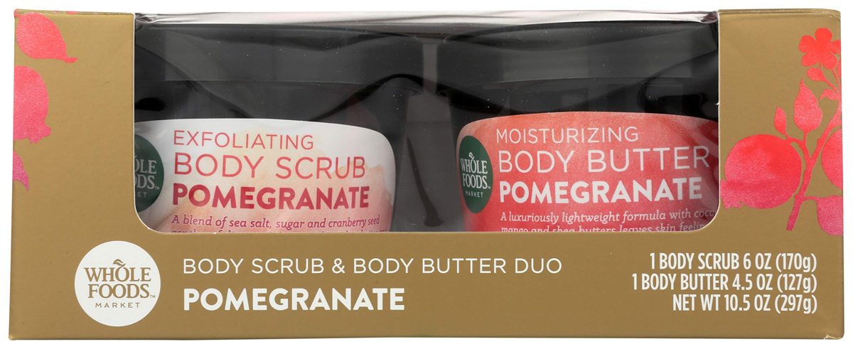 WHOLE FOODS MARKET Pomegranate Body Scrub & Whip Combo, 1 CT