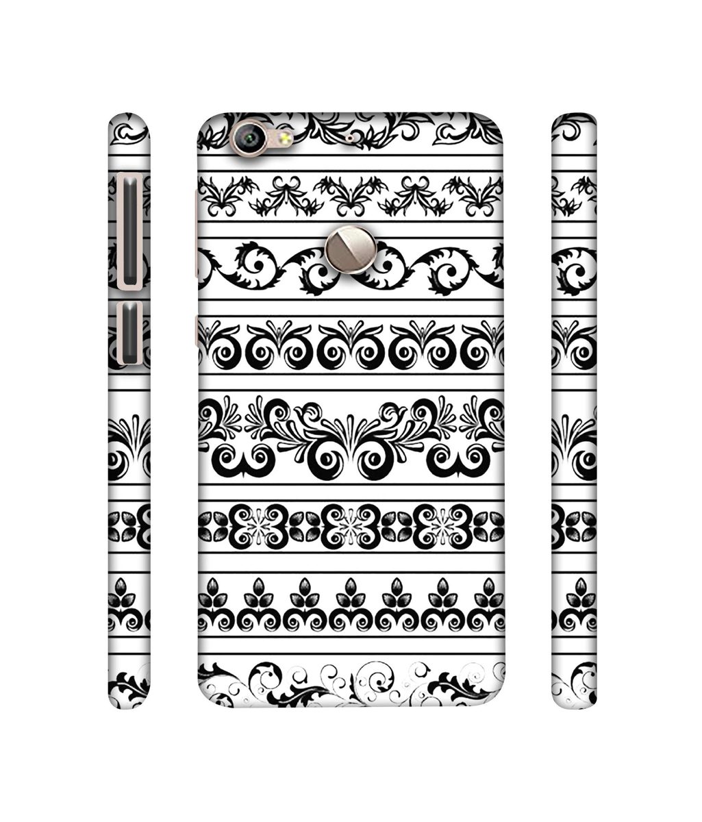 Amazon Brand - Solimo Designer Black Multi Patterns 3D Printed Hard Back Case Mobile Cover for LeTV Le 1s
