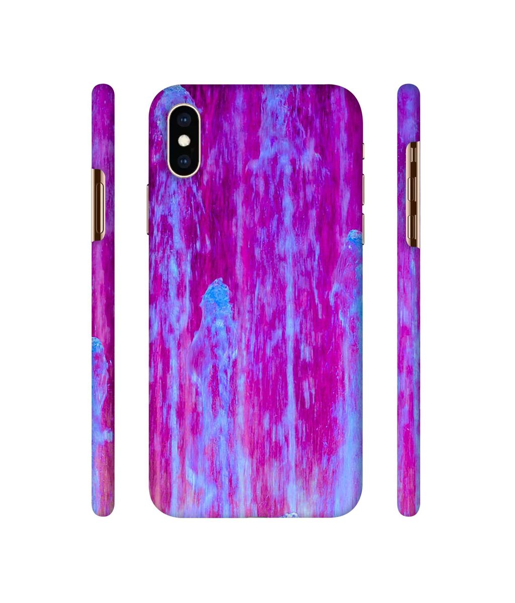 Amazon Brand - Solimo Designer Pink Color Fall 3D Printed Hard Back Case Mobile Cover for Apple iPhone Xs Max