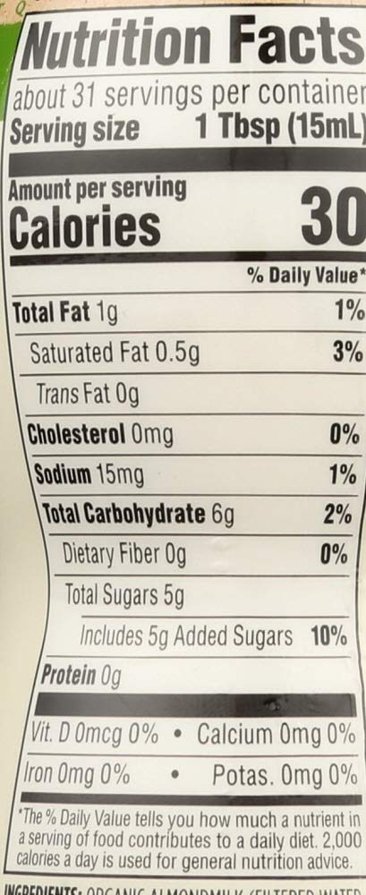 365 Everyday Value, Organic Almondmilk Vanilla Non-Dairy Creamer, 16 fl oz