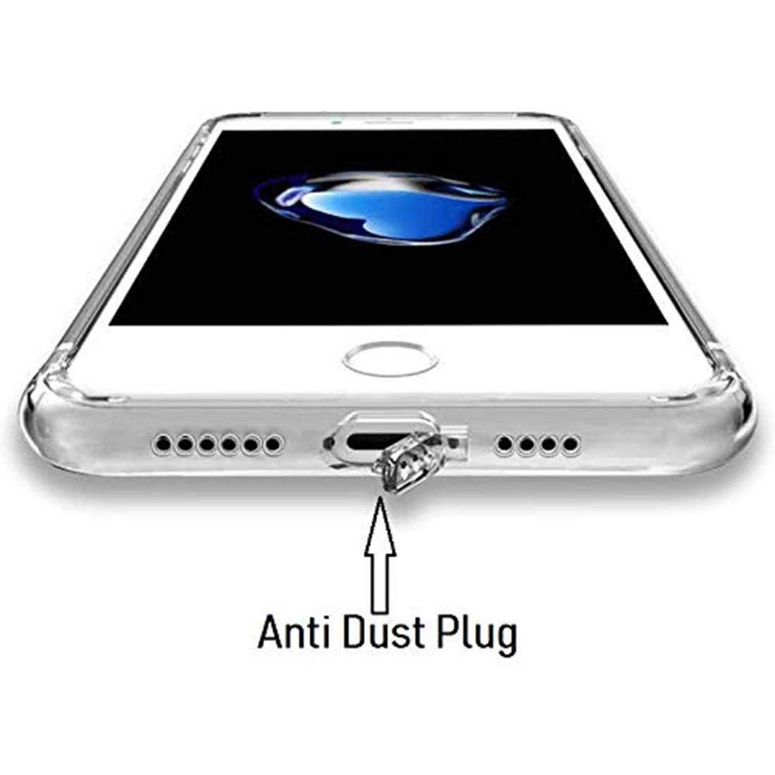 Amazon Brand - Solimo Anti Dust Plug Mobile Cover (Soft & Flexible Back case), for Samsung Galaxy A51 (Transparent)