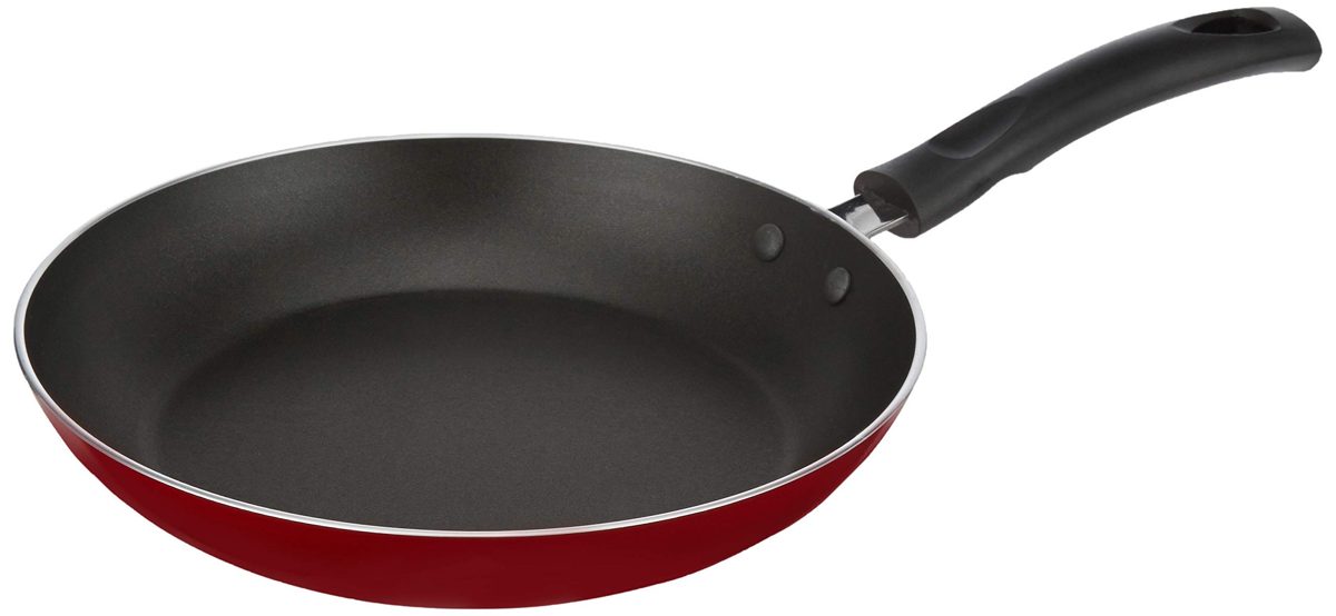 (Renewed) Amazon Brand - Solimo Non-Stick Fry Pan, 240mm, Gas Stove compatible