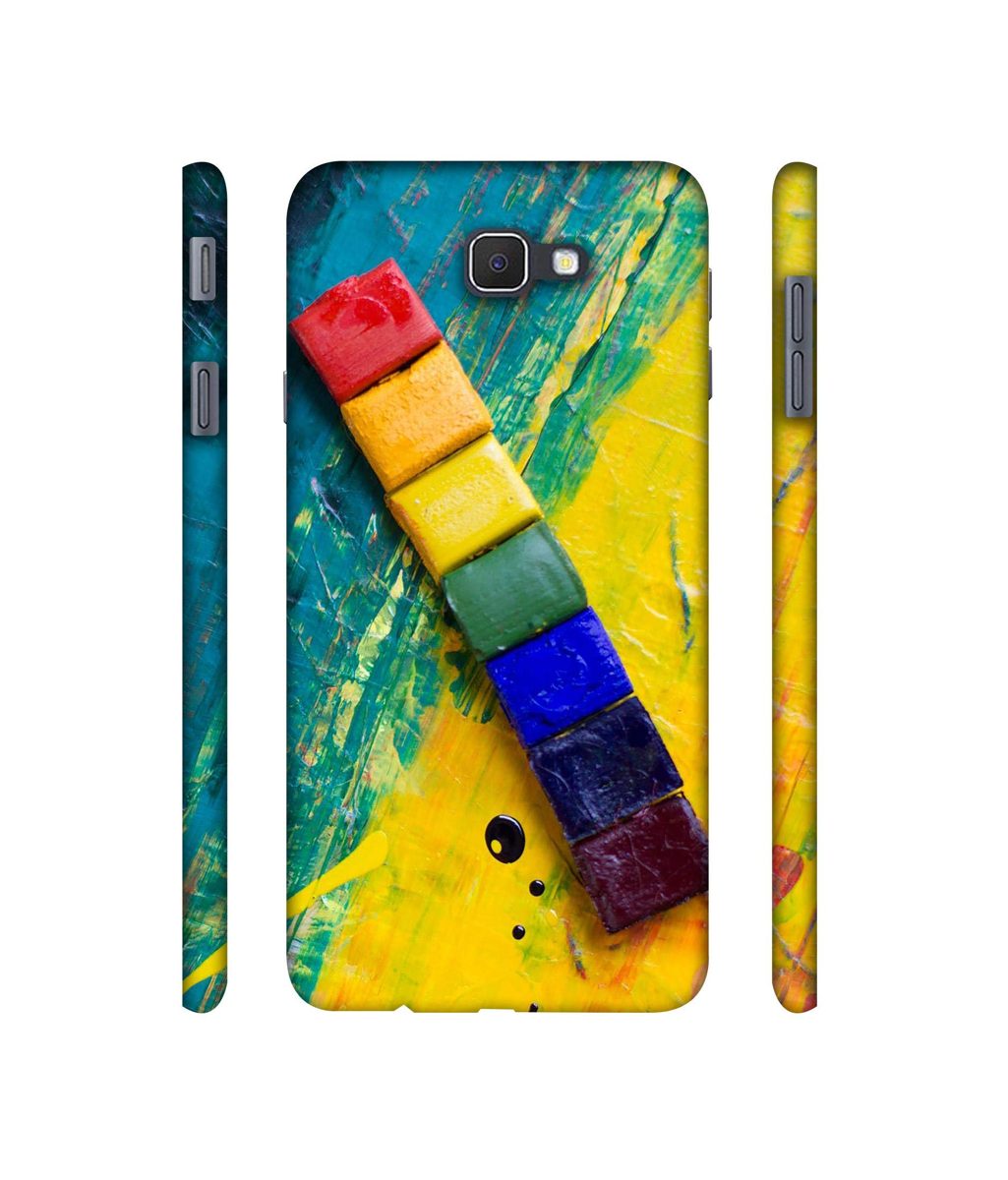 Amazon Brand - Solimo Designer Wax Color Blocks 3D Printed Hard Back Case Mobile Cover for Samsung Galaxy J5 Prime