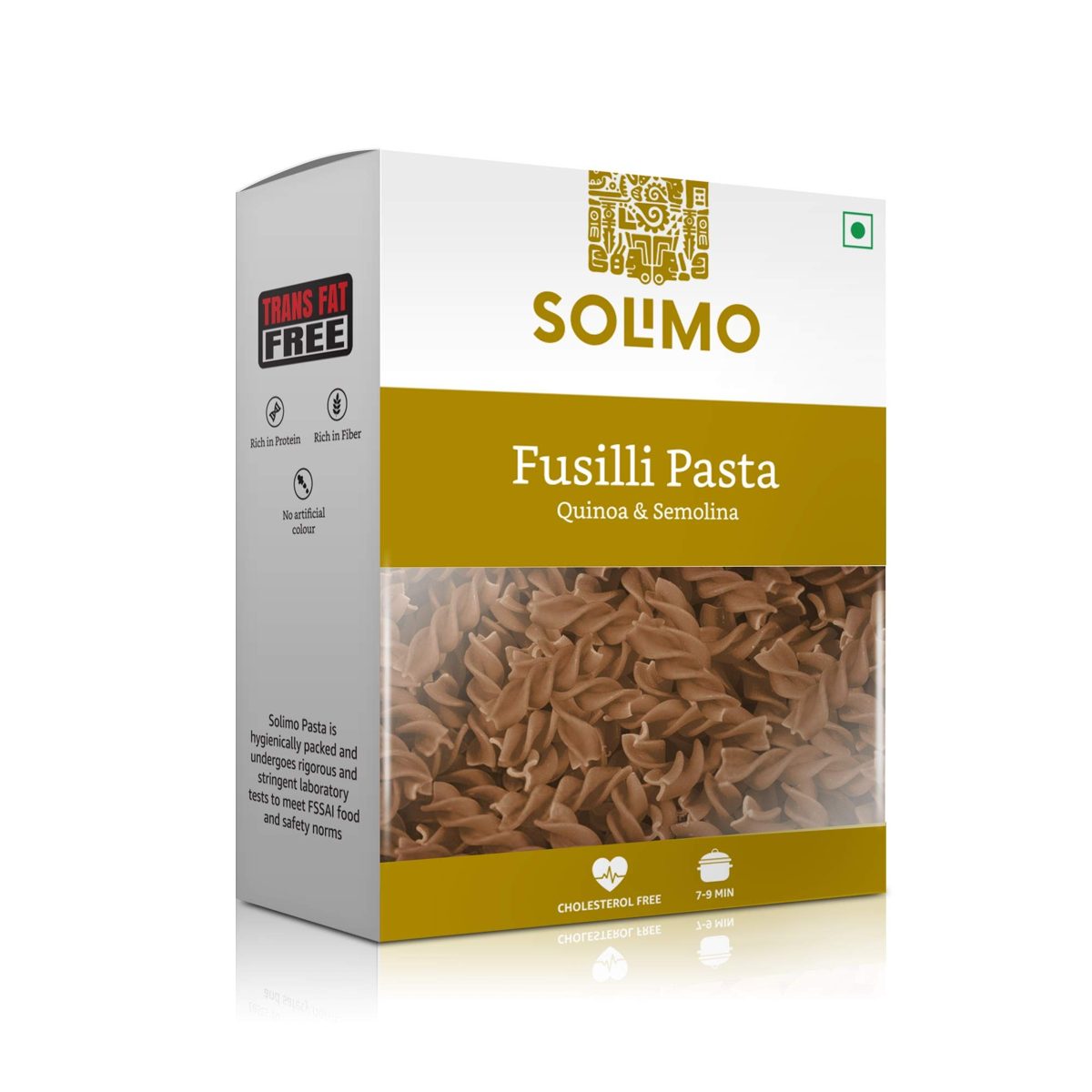 Amazon Brand - Solimo Quinoa & Semolina Fusilli Pasta, 500g