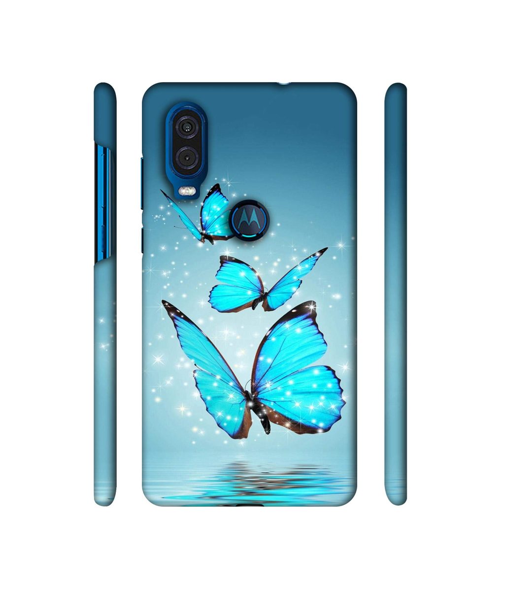 Amazon Brand - Solimo Designer Flying Butterflies 3D Printed Hard Back Case Mobile Cover for Motorola One Vision