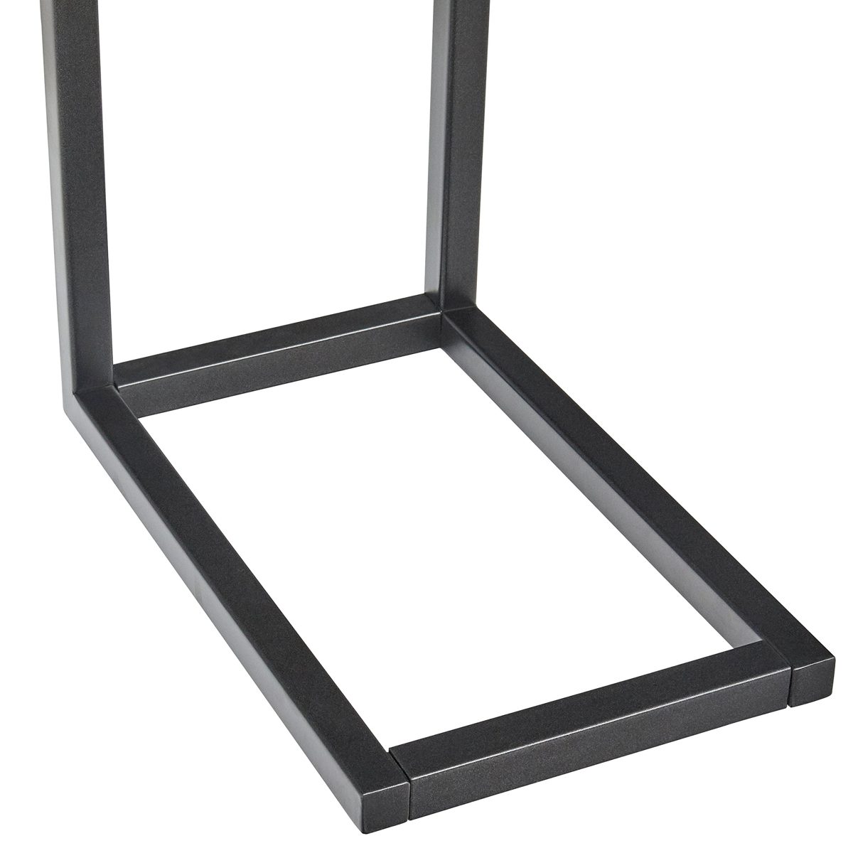 Amazon Brand – Stone & Beam Larson Industrial Wood & Metal Side End Table, 22"W, Walnut