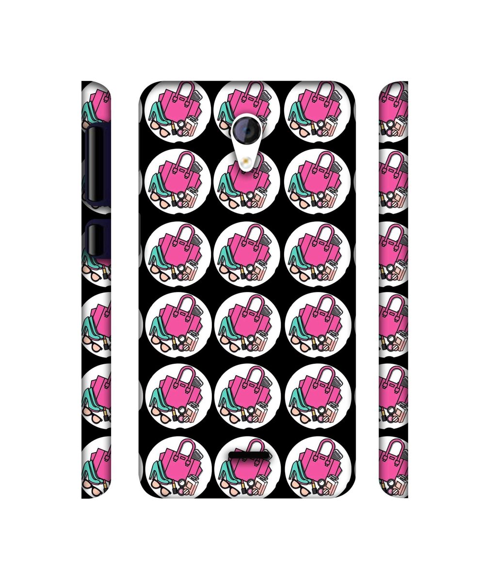 Amazon Brand - Solimo Designer Ladies Accessories Pattern 3D Printed Hard Back Case Mobile Cover for Micromax Canvas Unite 2 A106