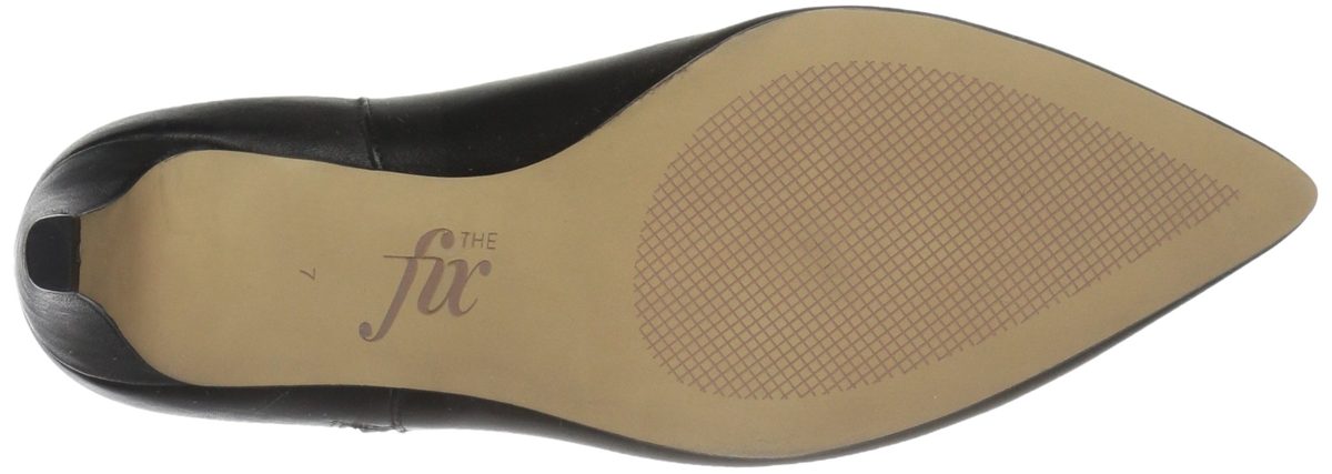 The Fix Women's Kenzee Kitten Heel Bootie, Black, 7 B US
