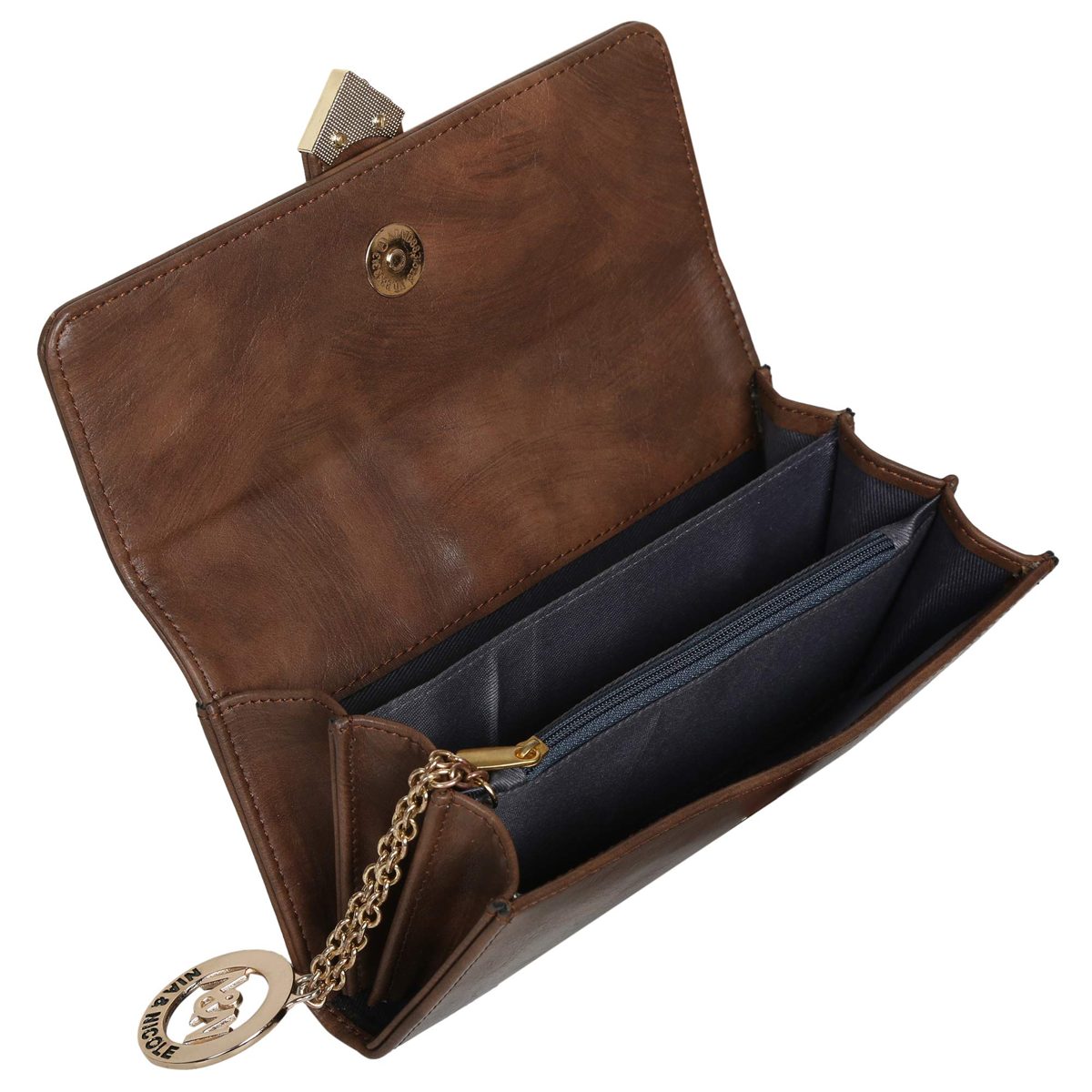 Nia & Nicole Women's Clutch (Brown)