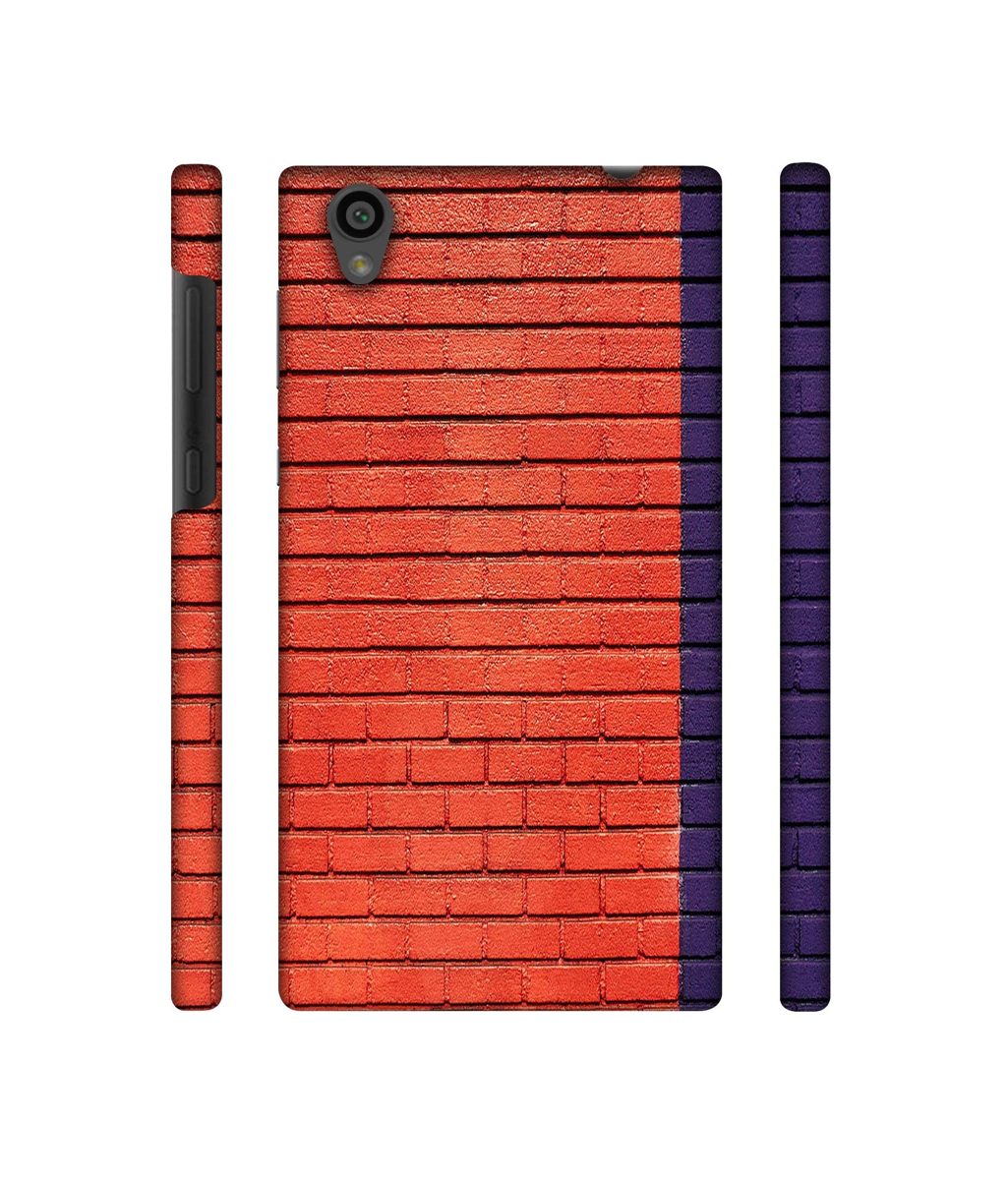 Amazon Brand - Solimo Designer Red and Purple Brick 3D Printed Hard Back Case Mobile Cover for Sony Xperia L1