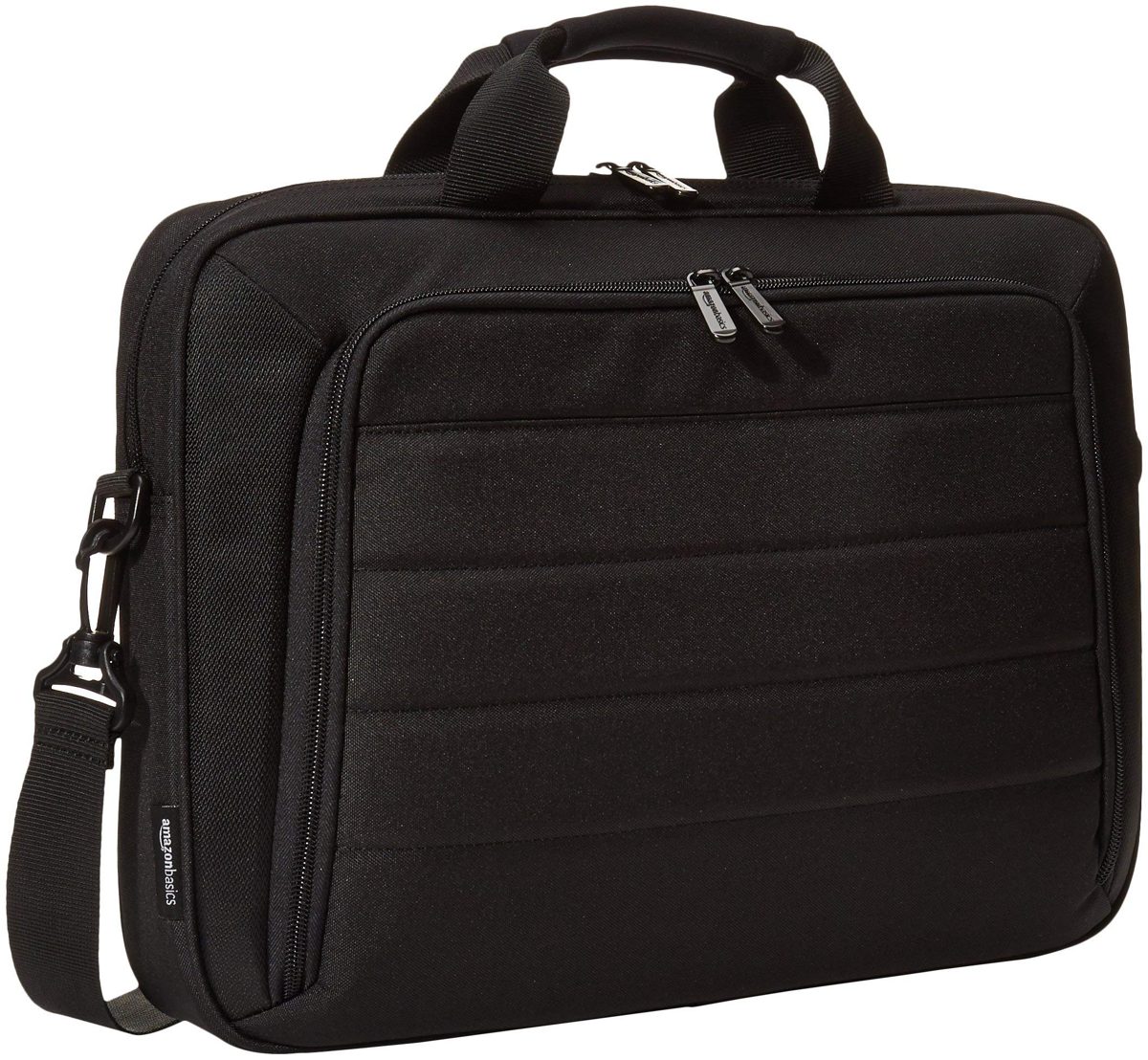 (Renewed) AmazonBasics Laptop and Tablet Case, Black, 15.6 inch