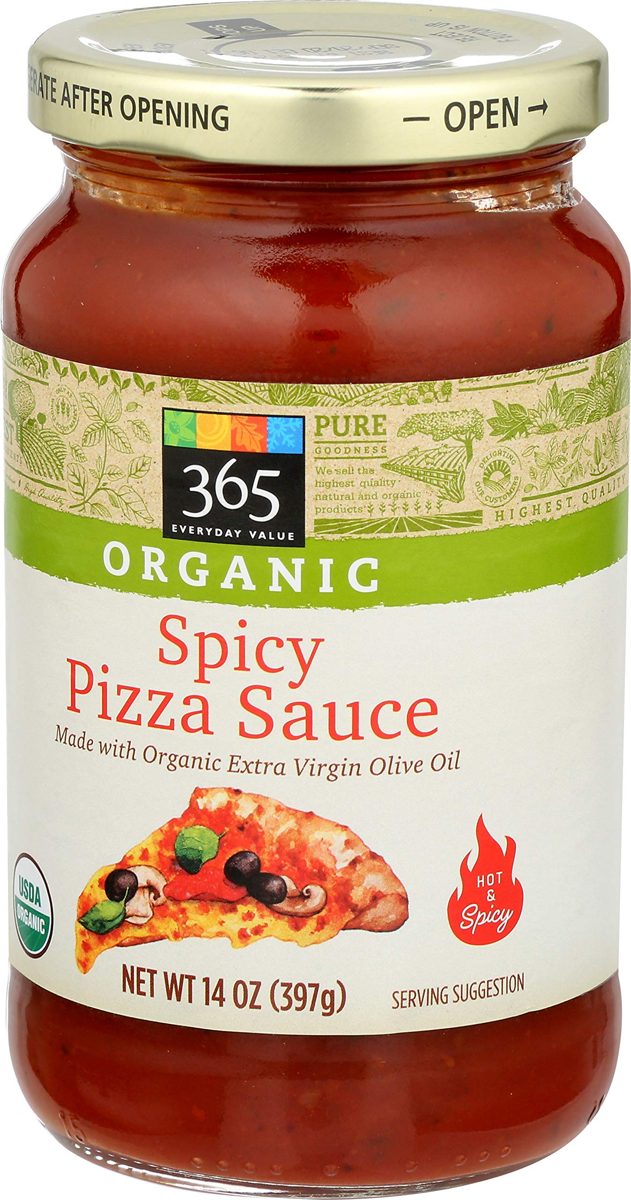 365 Everyday Value, Organic Spicy Pizza Sauce, 14 oz
