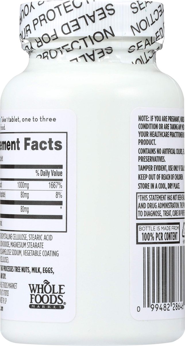 365 Everyday Value, Vitamin C + Citrus Bioflavonoids, 100 ct