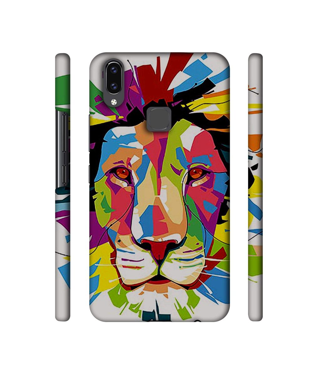 Amazon Brand - Solimo Designer Lion Multicolor Vector 3D Printed Hard Back Case Mobile Cover for Vivo V9 / V9 Pro