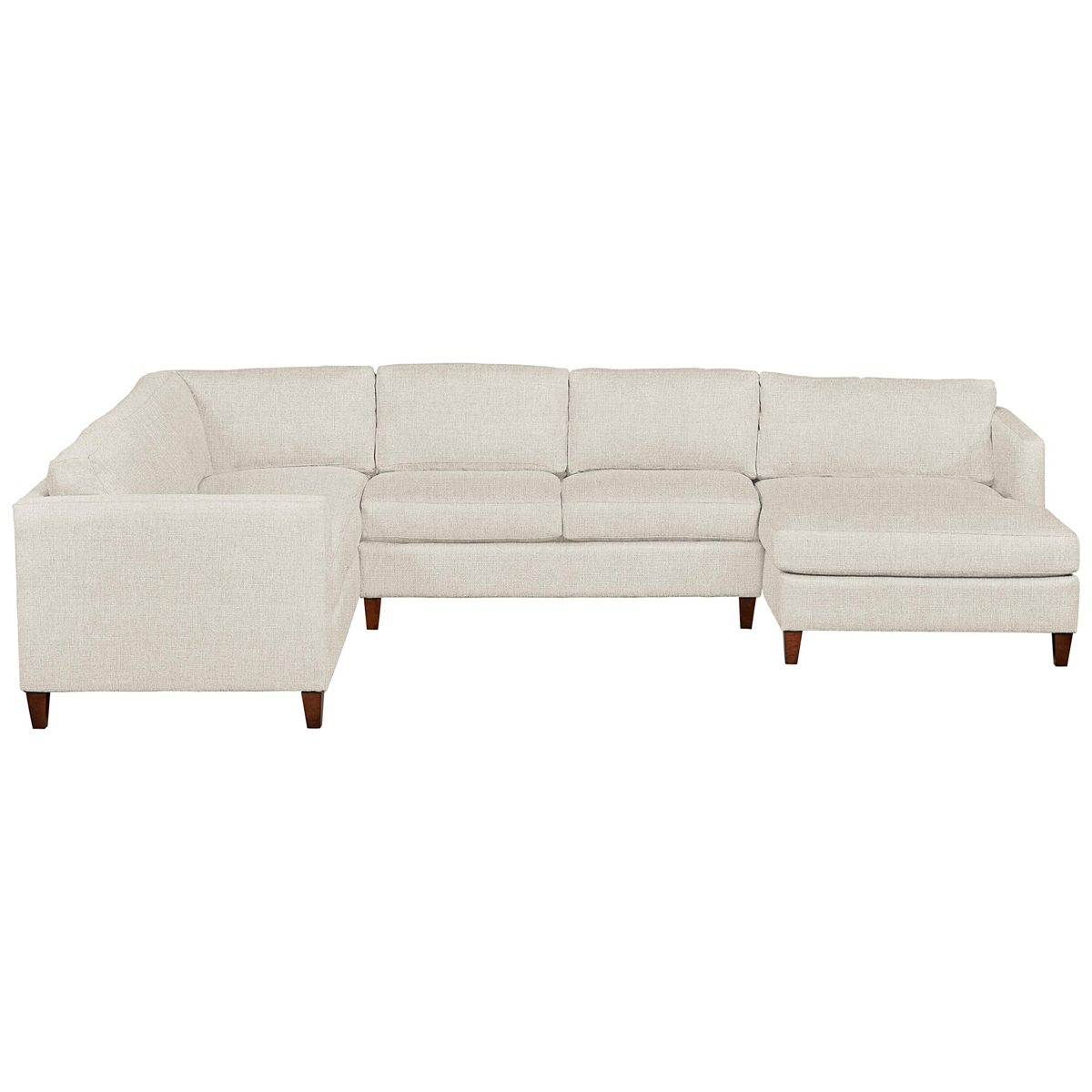 Amazon Brand – Stone & Beam Andover Modern Left U-Sectional Sofa, 134"W, Sand