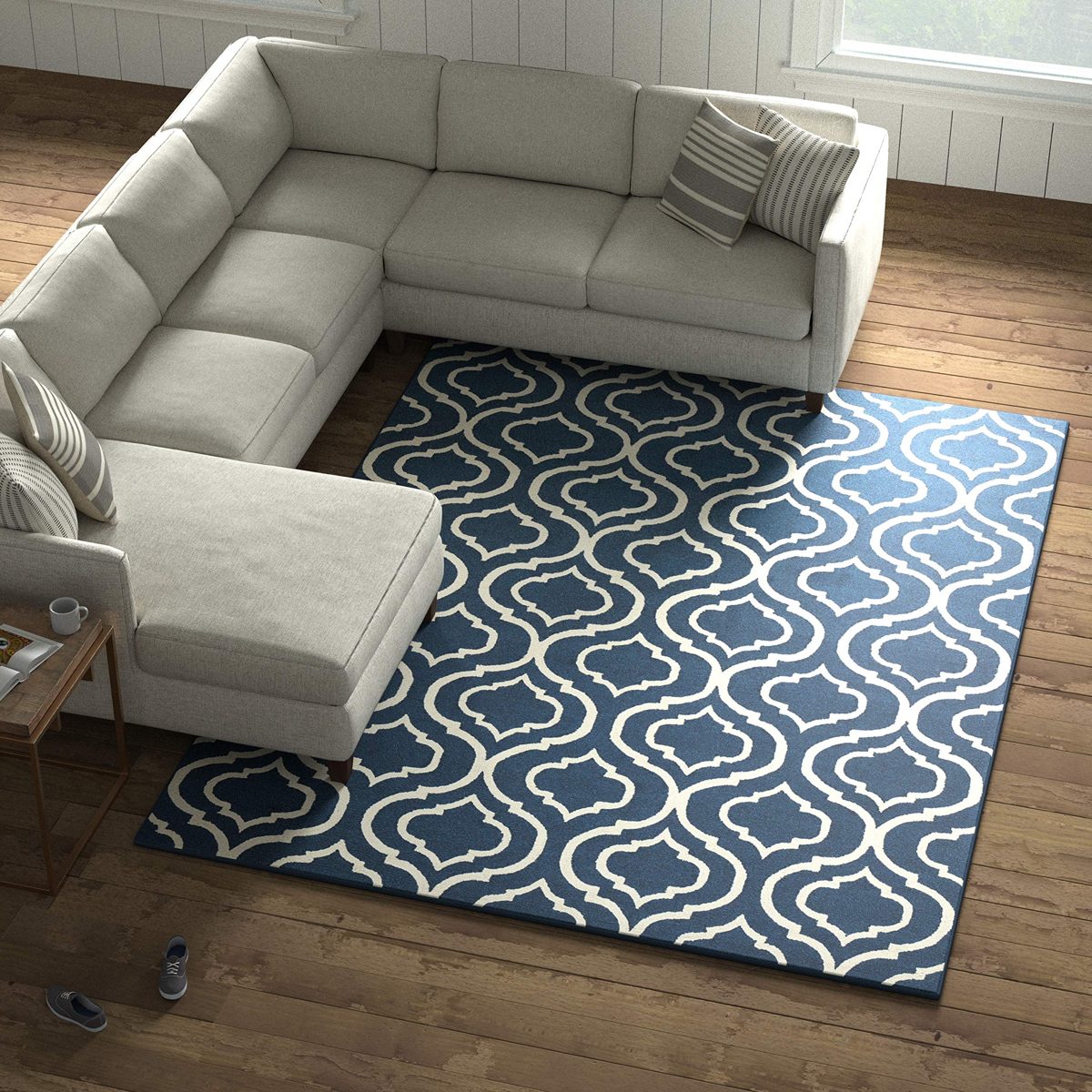 Stone & Beam Contemporary Hourglass Wool Rug