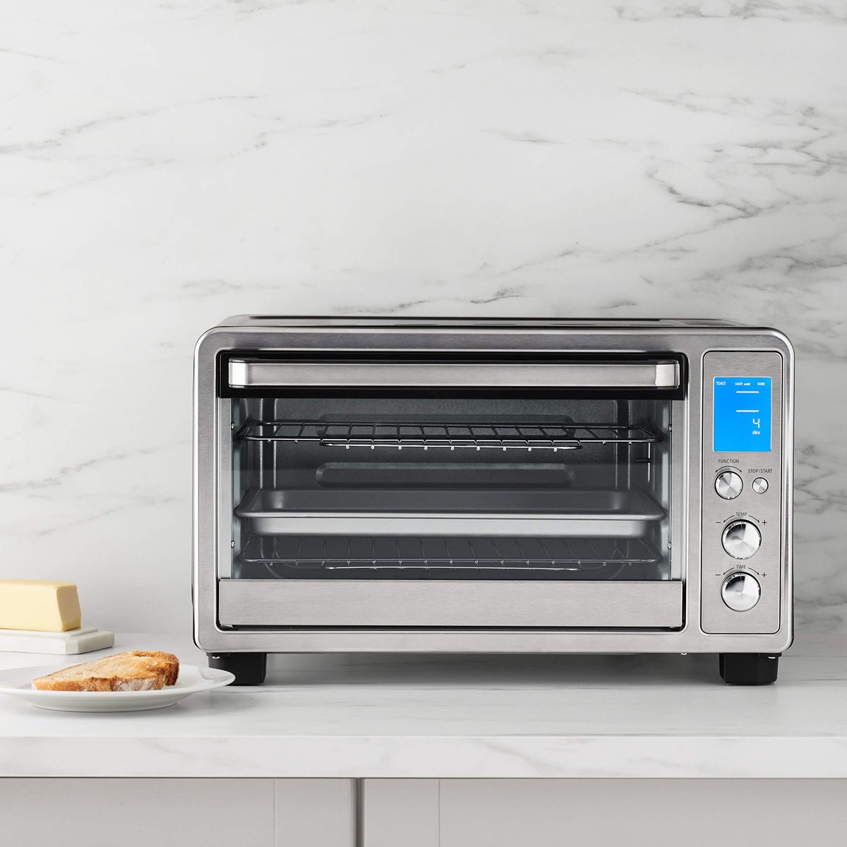 AmazonBasics 6-Slice Countertop Convection Toaster Oven with Digital Control