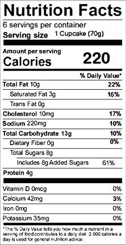 Fresh Prepared, Chocolate Cake Chocolate Iced Cupcake, 14 Oz (6 count)