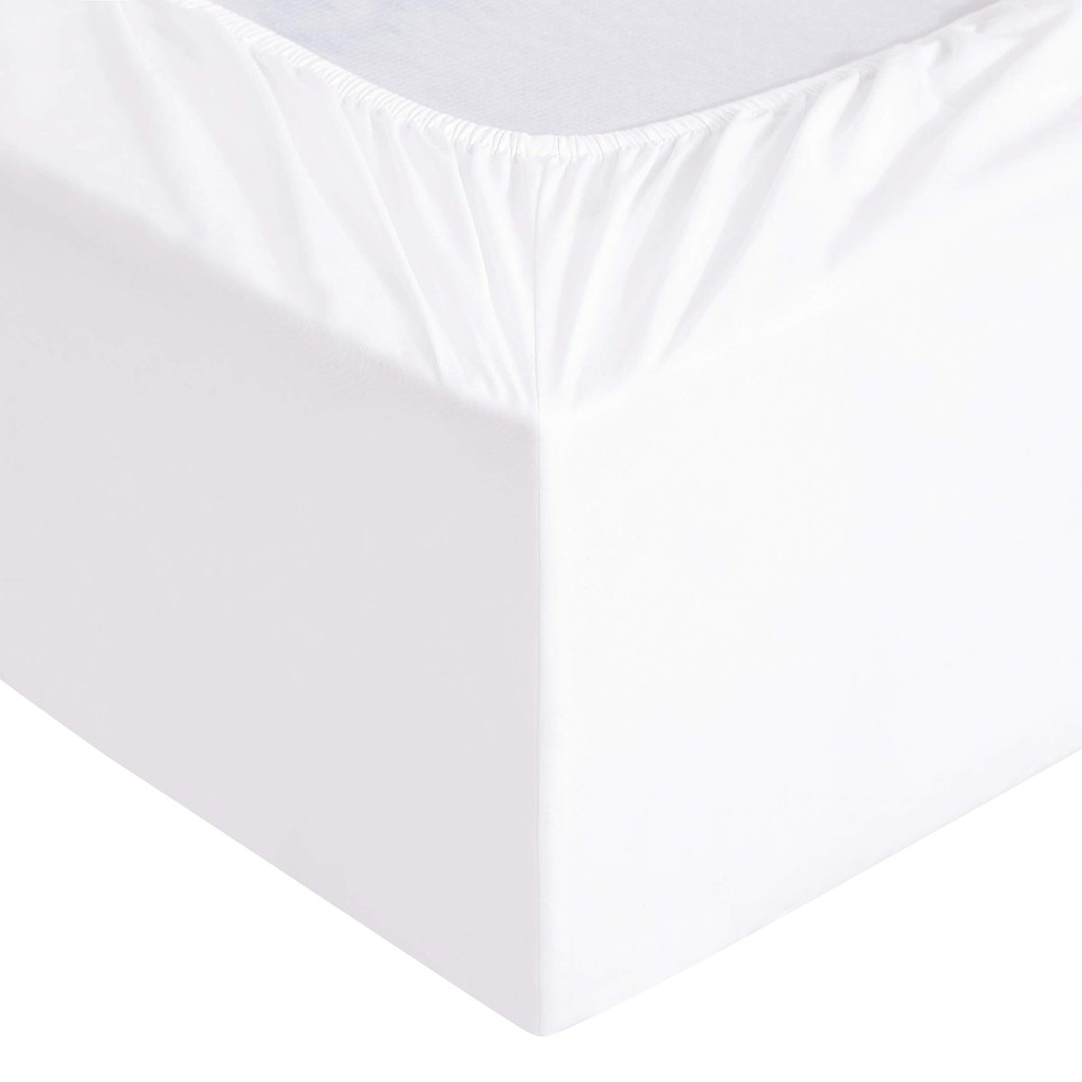 AmazonBasics Organic Percale Cotton Bed Sheet Set with Frayed Hem