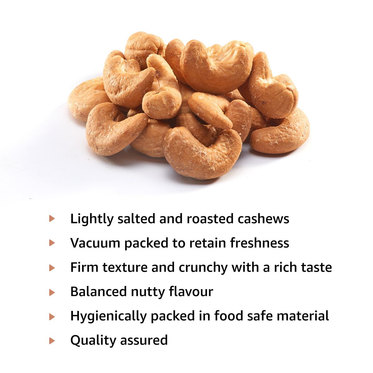Happy Belly Roasted and Salted Cashews, 250g