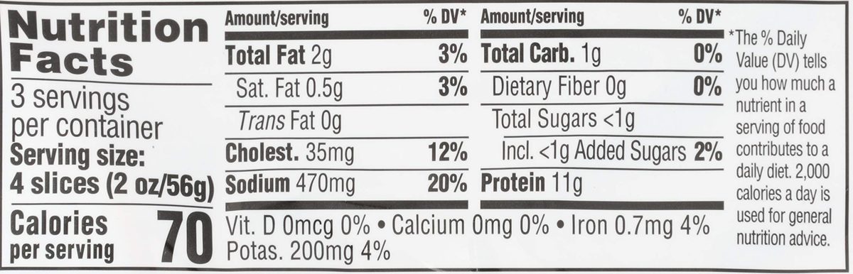 365 Everyday Value, Black Forest Uncured Ham Slices, 95% Lean, 6 oz