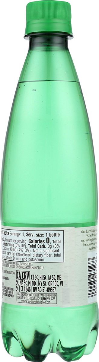 Whole Foods Market, Lime Sparkling Mineral - unit, 500 ml