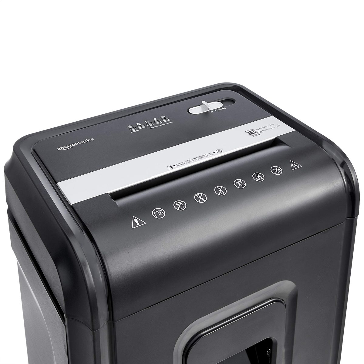 AmazonBasics 18-Sheet Micro-Cut Paper, CD, and Credit Card Shredder