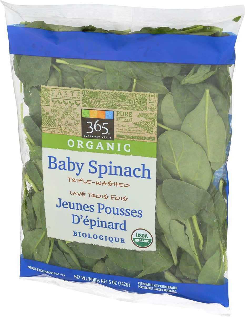 365 Everyday Value, Organic Baby Spinach, 5 oz