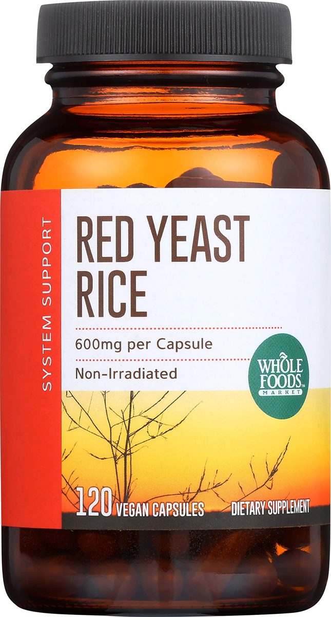 Whole Foods Market, Red Yeast Rice 600mg, 120 CT