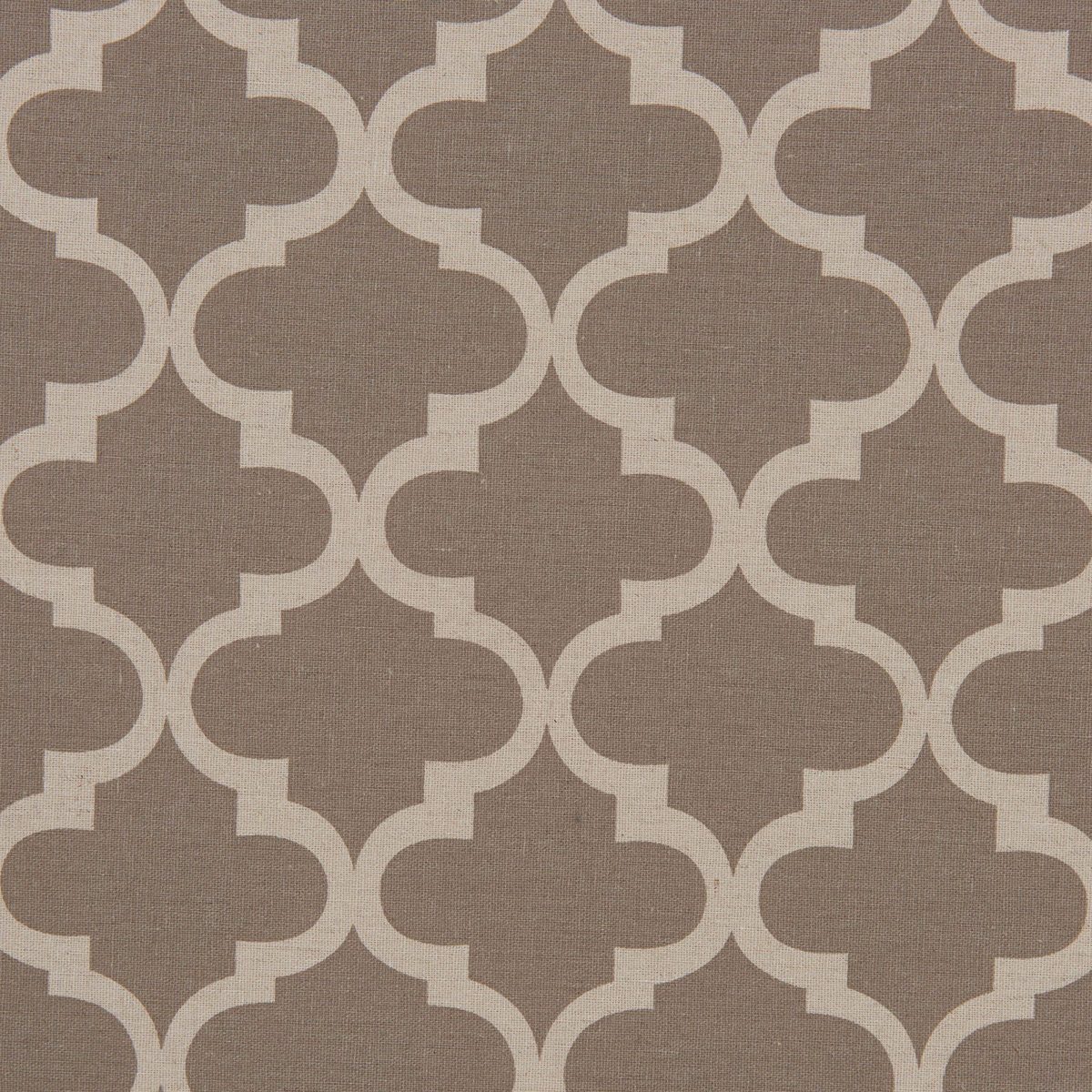 Amazon Brand – Ravenna Home Trellis Pattern Upholstered Headboard - King, 77.6 Inch, Grey and Cream