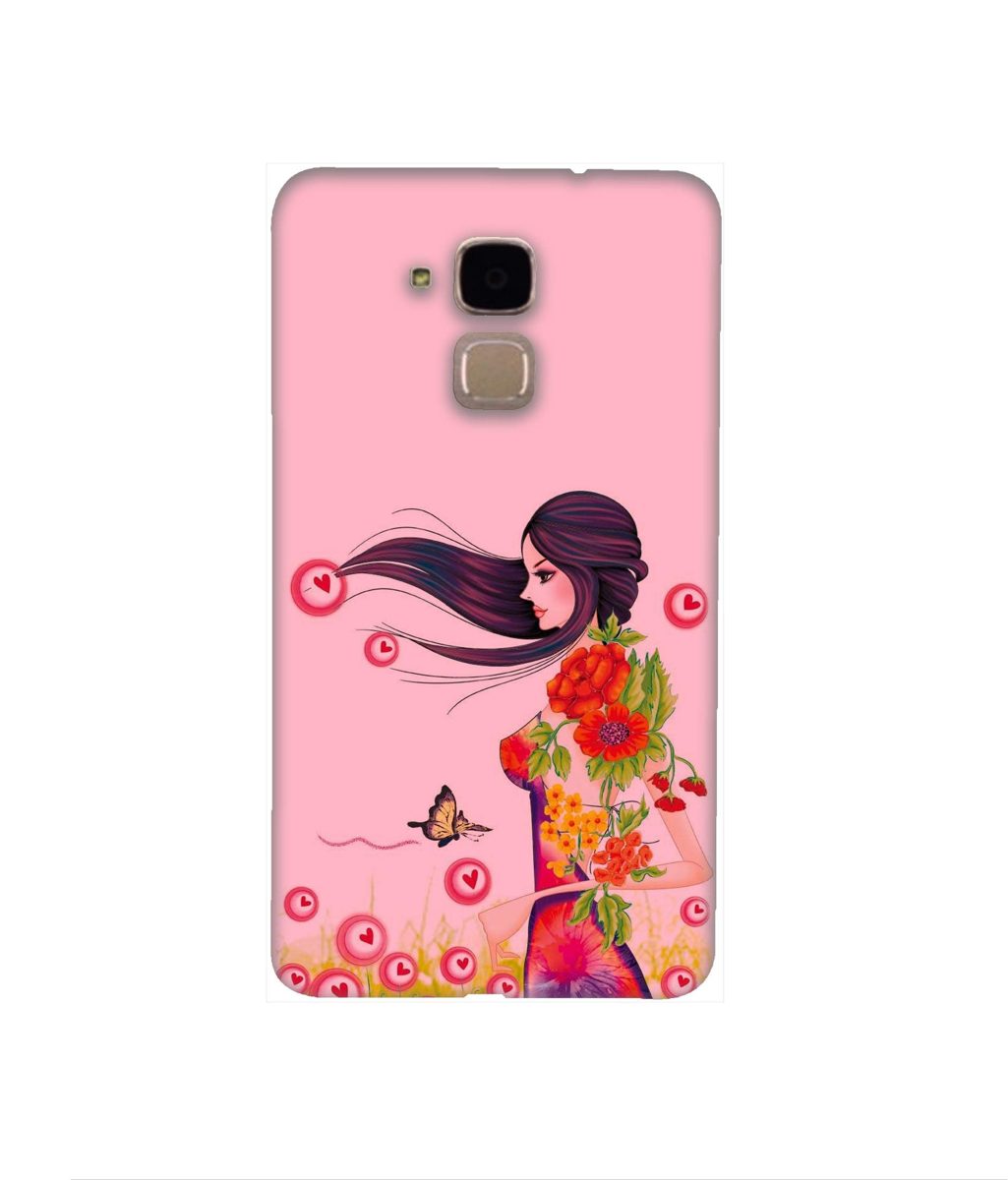 Amazon Brand - Solimo Designer Lady Vector Pattern 3D Printed Hard Back Case Mobile Cover for Huawei Honor 5c