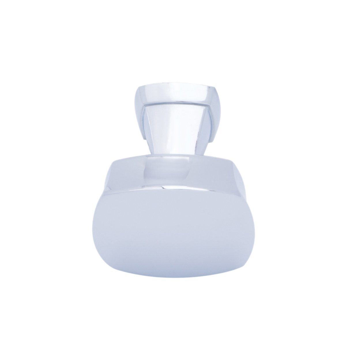 AmazonBasics Rounded Square Cabinet Knob, 1.26" Diameter, Polished Chrome, 25 Pack