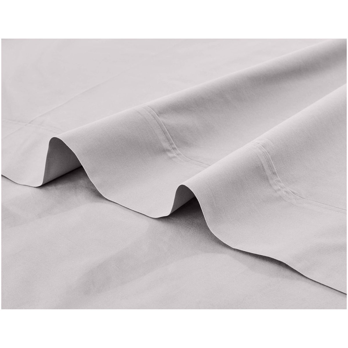 AmazonBasics Ultra-Soft Flat Sheet - Breathable, Easy to Wash - Full, Graphite