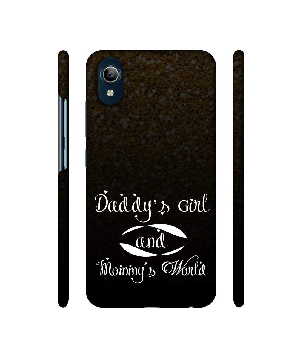 Amazon Brand - Solimo Designer Daddy's Girl and Mummy World 3D Printed Hard Back Case Mobile Cover for Vivo Y91i