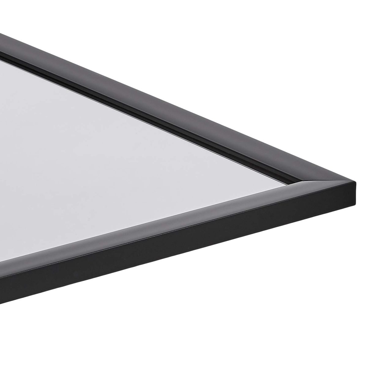 Amazon Basics Rectangular Wall Mirror 24" x 36" - Standard Trim, Black