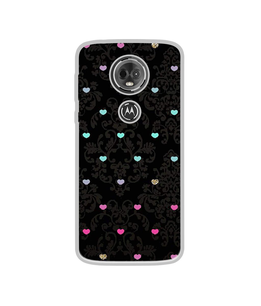 Amazon Brand - Solimo Designer Heart Texture UV Printed Soft Back Case Mobile Cover for Motorola Moto E5 Plus