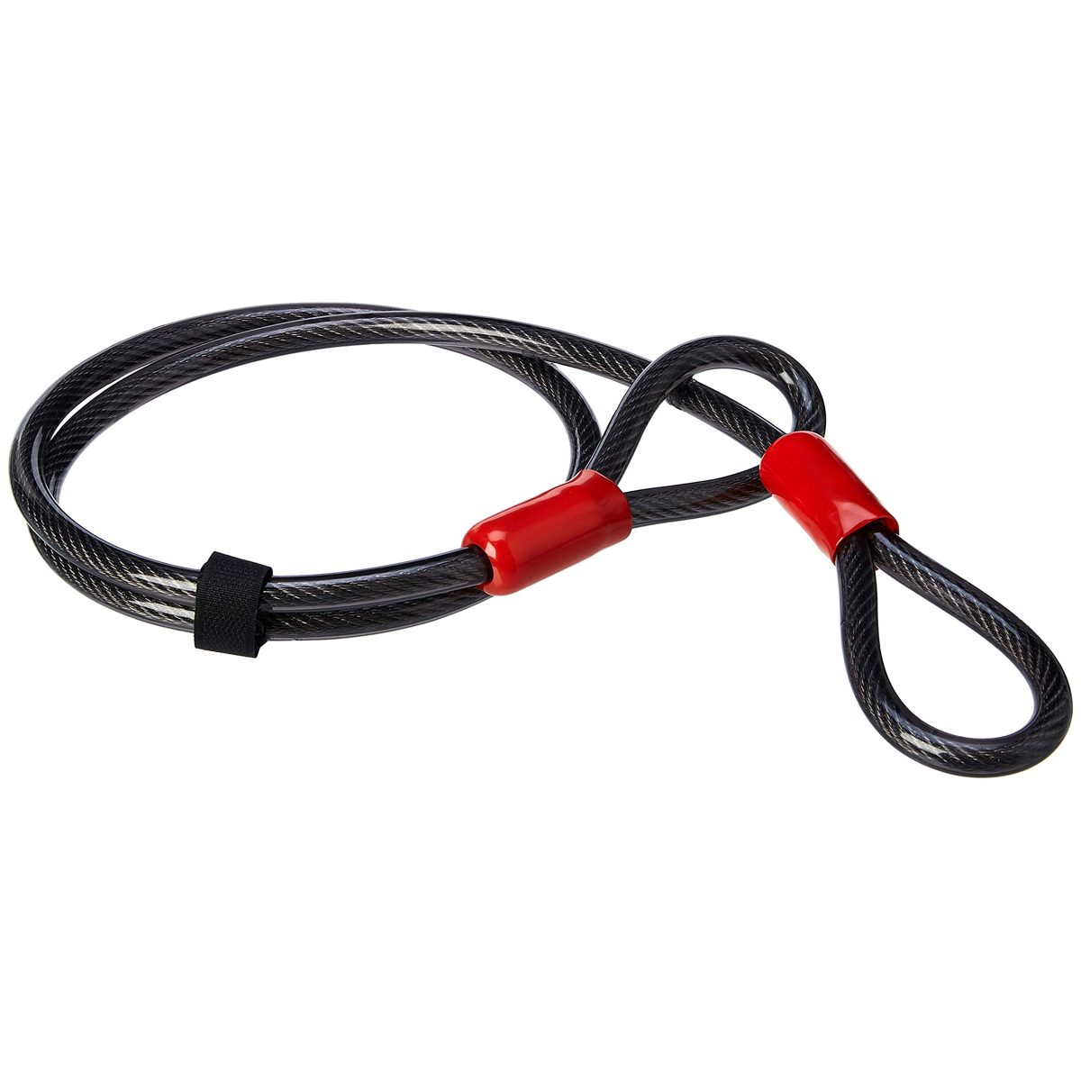 AmazonBasics High Security D-Lock Bike Lock, with 4 Foot Flex Cable, 18 mm Shackle