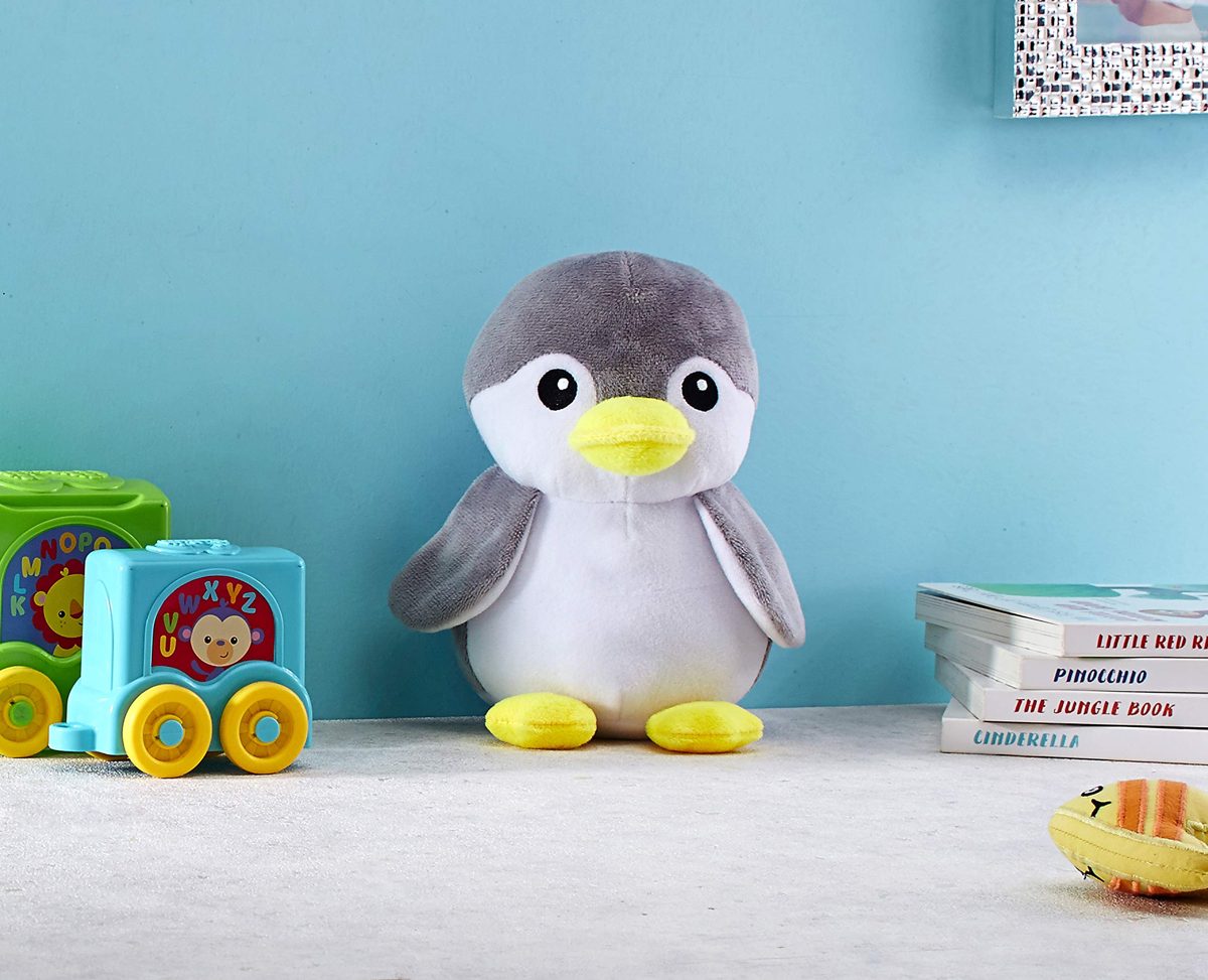 Amazon Brand - Jam & Honey Penguin Open Eyes Ash, 19 cm