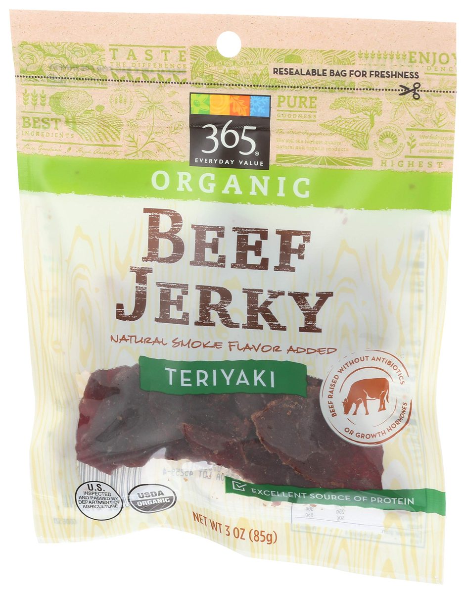 365 Everyday Value, Organic Beef Jerky, Teriyaki Flavor, 3 oz