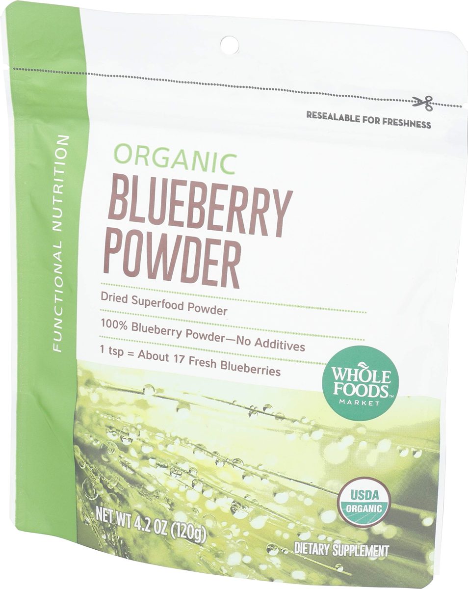 Whole Foods Market, Powder Blueberry Organic, 4.2 Ounce
