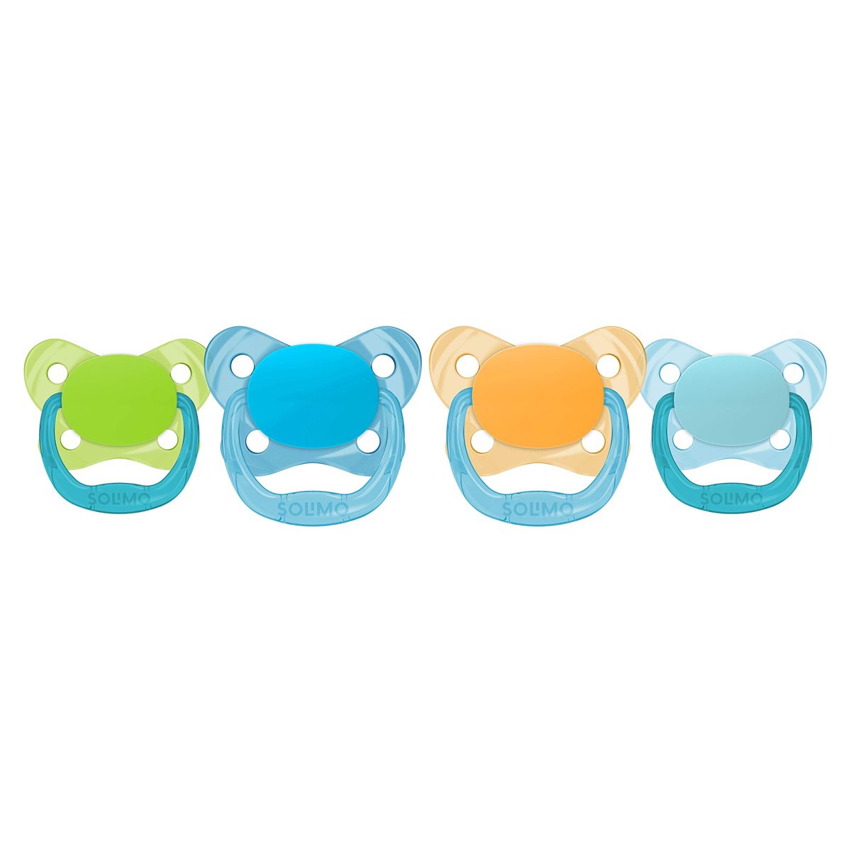 Solimo Orthadontic Pacifier Stage 2, 4-Pack