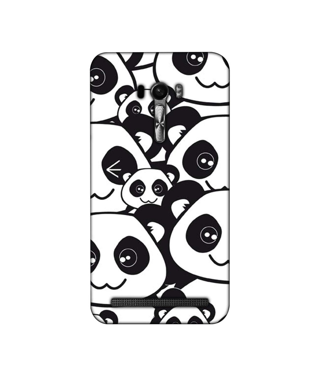 Amazon Brand - Solimo Designer Panda Texture 3D Printed Hard Back Case Mobile Cover for Asus Zenfone Selfie ZD551KL
