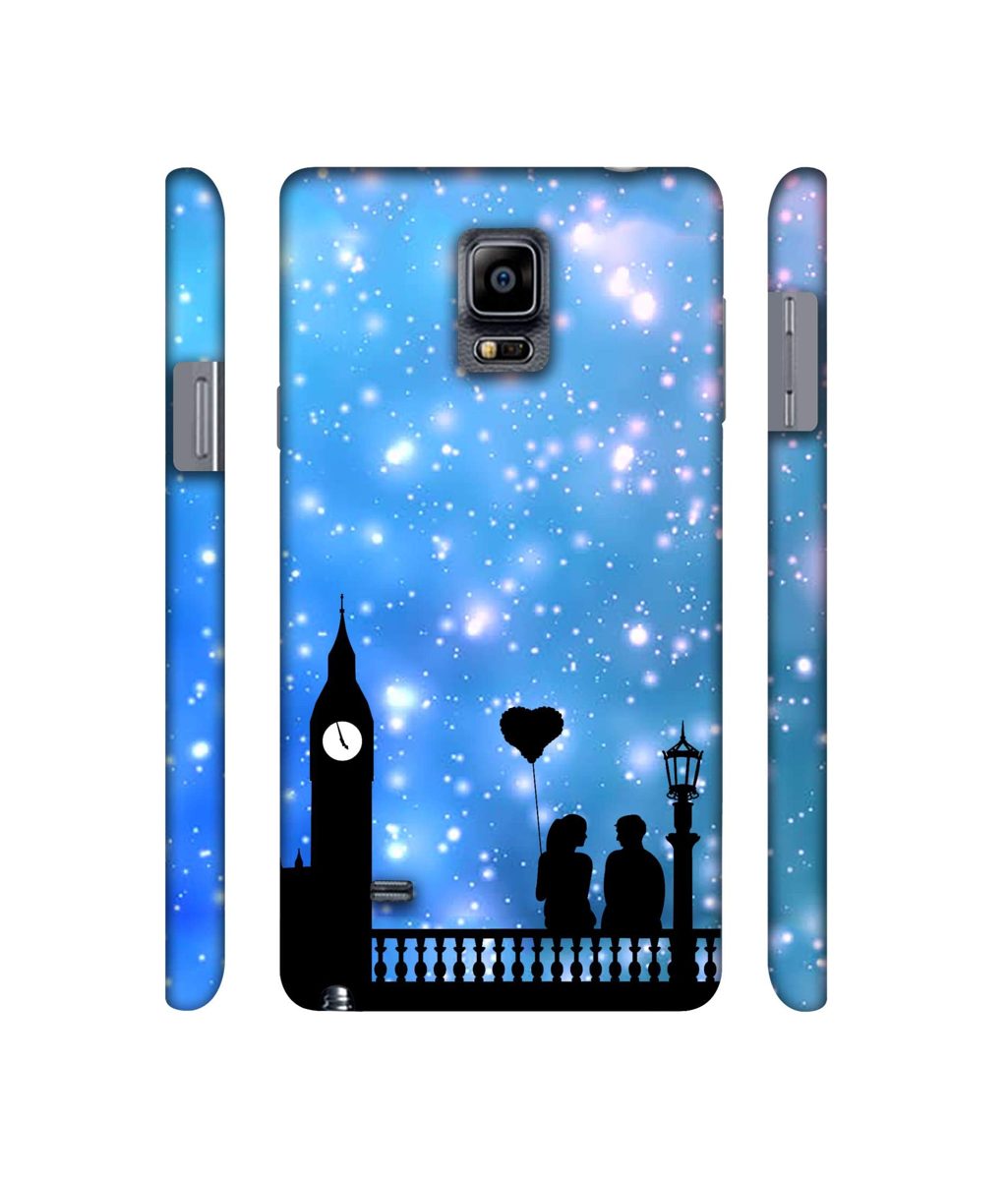 Amazon Brand - Solimo Designer Love Couple Vector 3D Printed Hard Back Case Mobile Cover for Samsung Galaxy Note 4