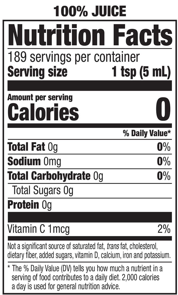 Amazon Brand - Happy Belly 100% Lemon Juice From Concentrate, 32 Ounce