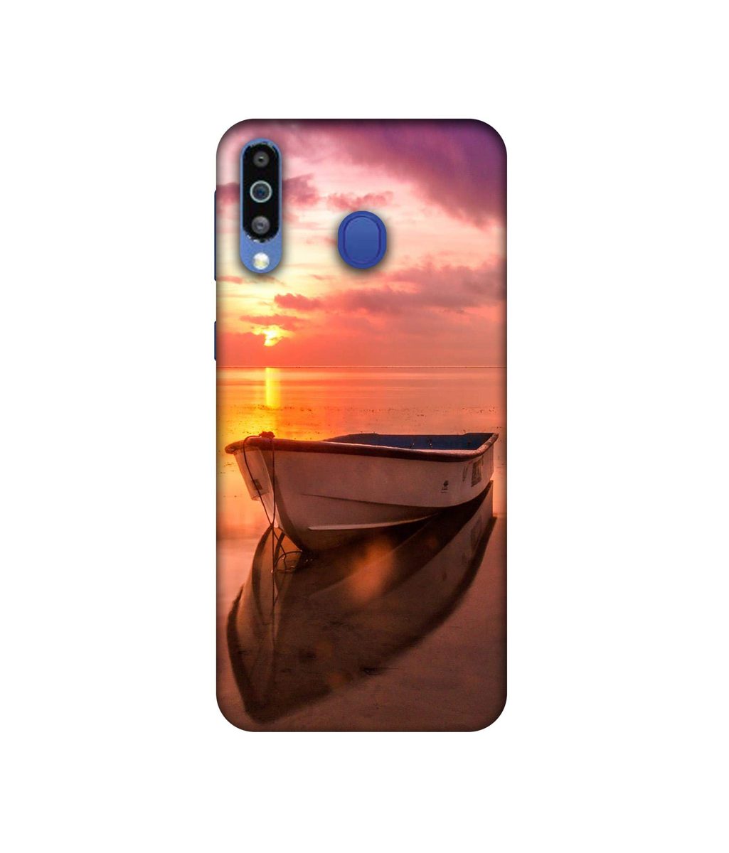 Amazon Brand - Solimo Designer Boat 3D Printed Hard Back Case Mobile Cover for Samsung Galaxy M21