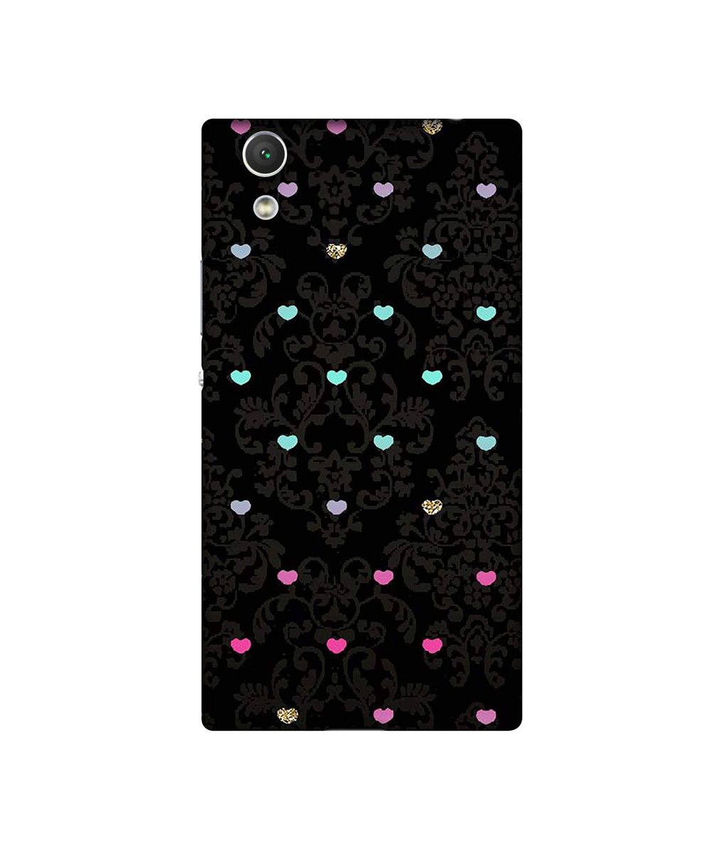 Amazon Brand - Solimo Designer Heart Texture UV Printed Soft Back Case Mobile Cover for Sony Xperia R1 Plus