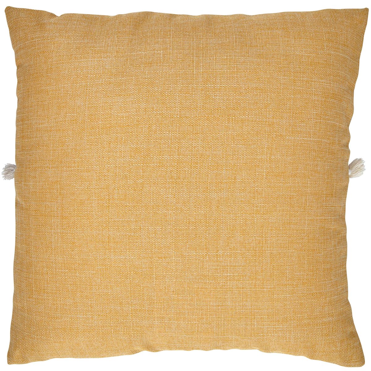 Amazon Brand – Rivet Contemporary Tassel Throw Pillow - 17 x 17 Inch, Mustard