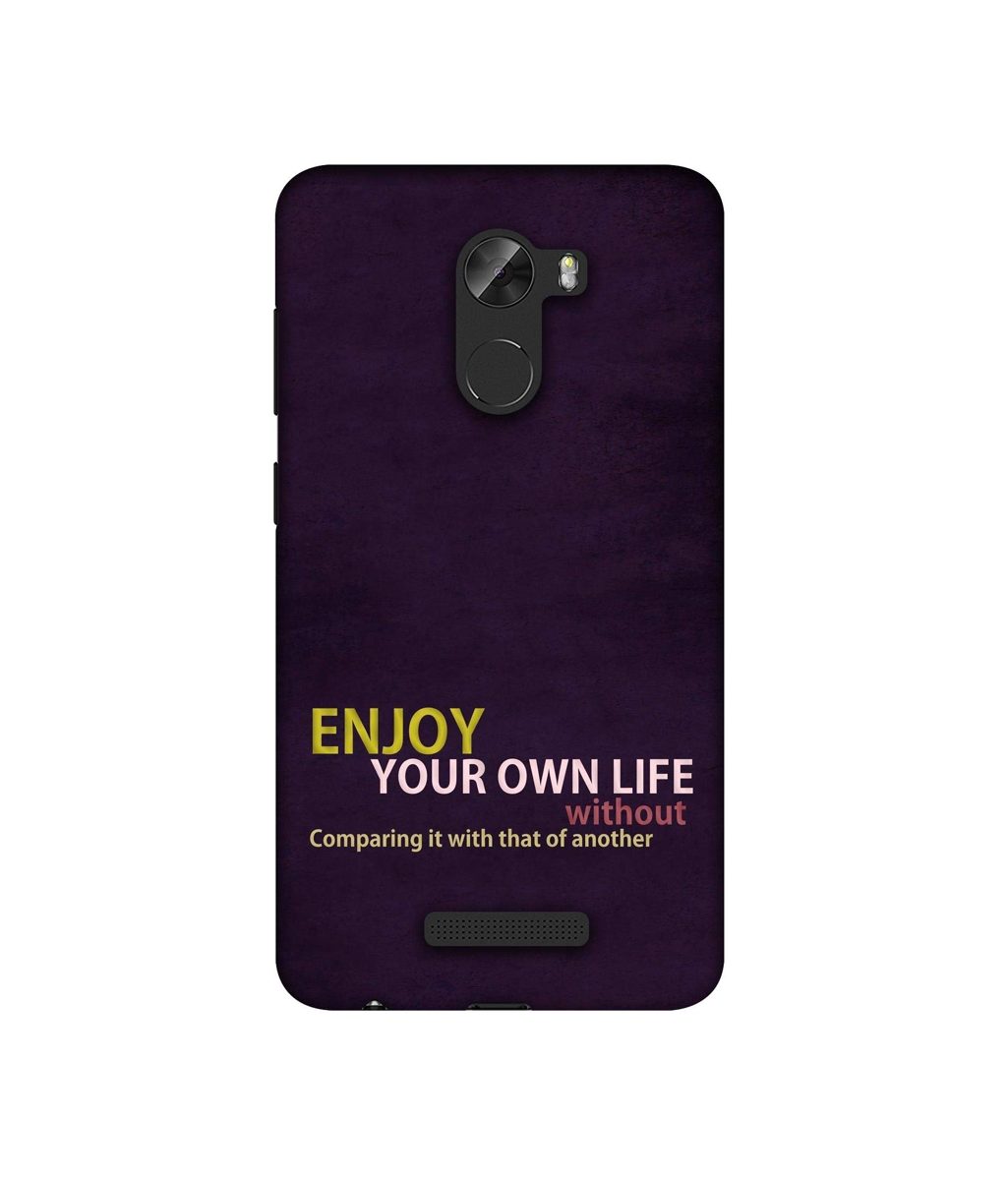 Amazon Brand - Solimo Designer Enjoy Your Life 3D Printed Hard Back Case Mobile Cover for Gionee A1 Lite
